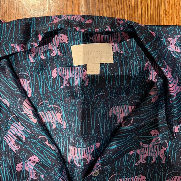 J. Crew Jungle Print Blouse and Wide Leg Pants - Picture 2 of 5